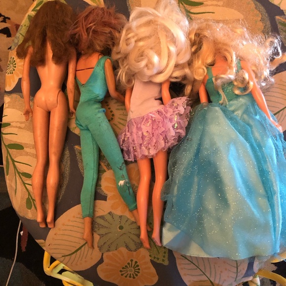 Barbie 4 Old Barbie Or Friends Lot Catch The Barbie Craze Fun For All - Picture 5 of 6